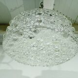 Plafonnier à 1 lumière en verre ciselé