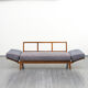 Double sofa bed from the 1950s new upholstery