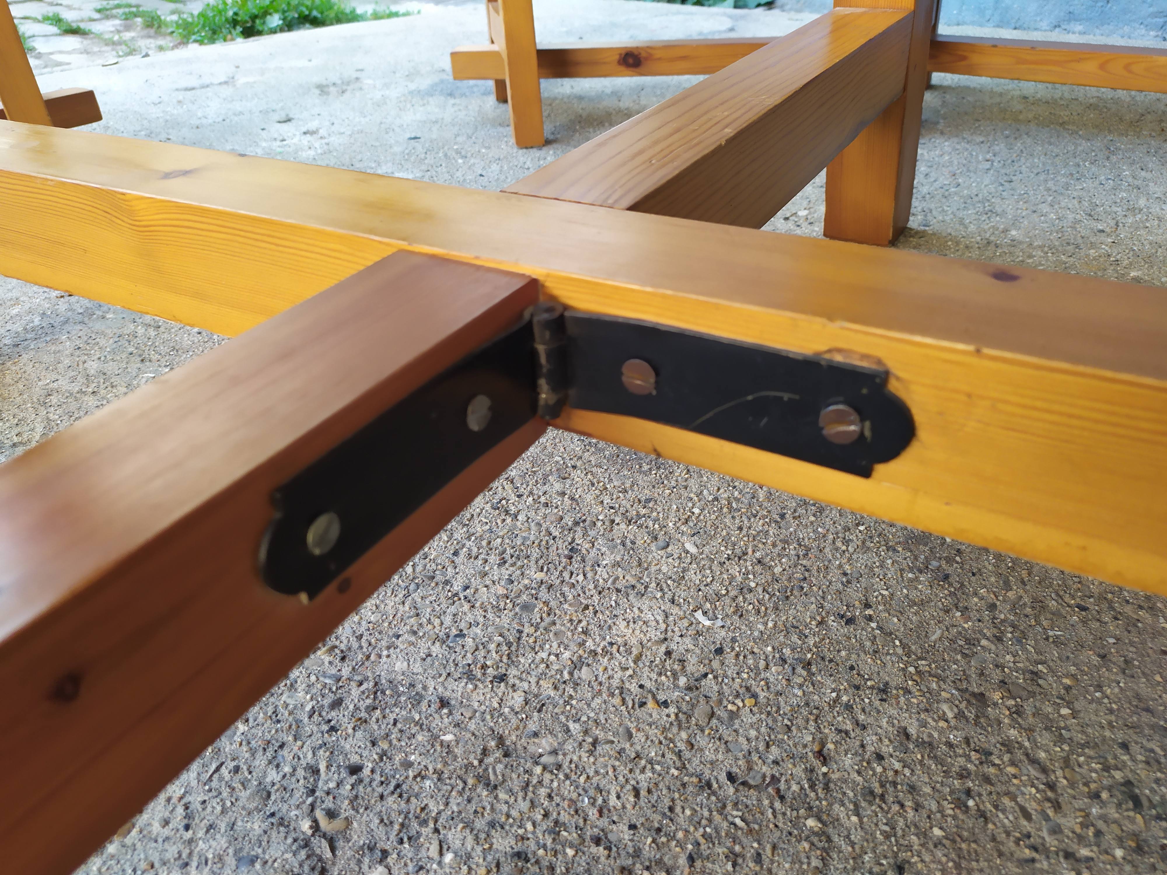 Table et banc châlet de montagne