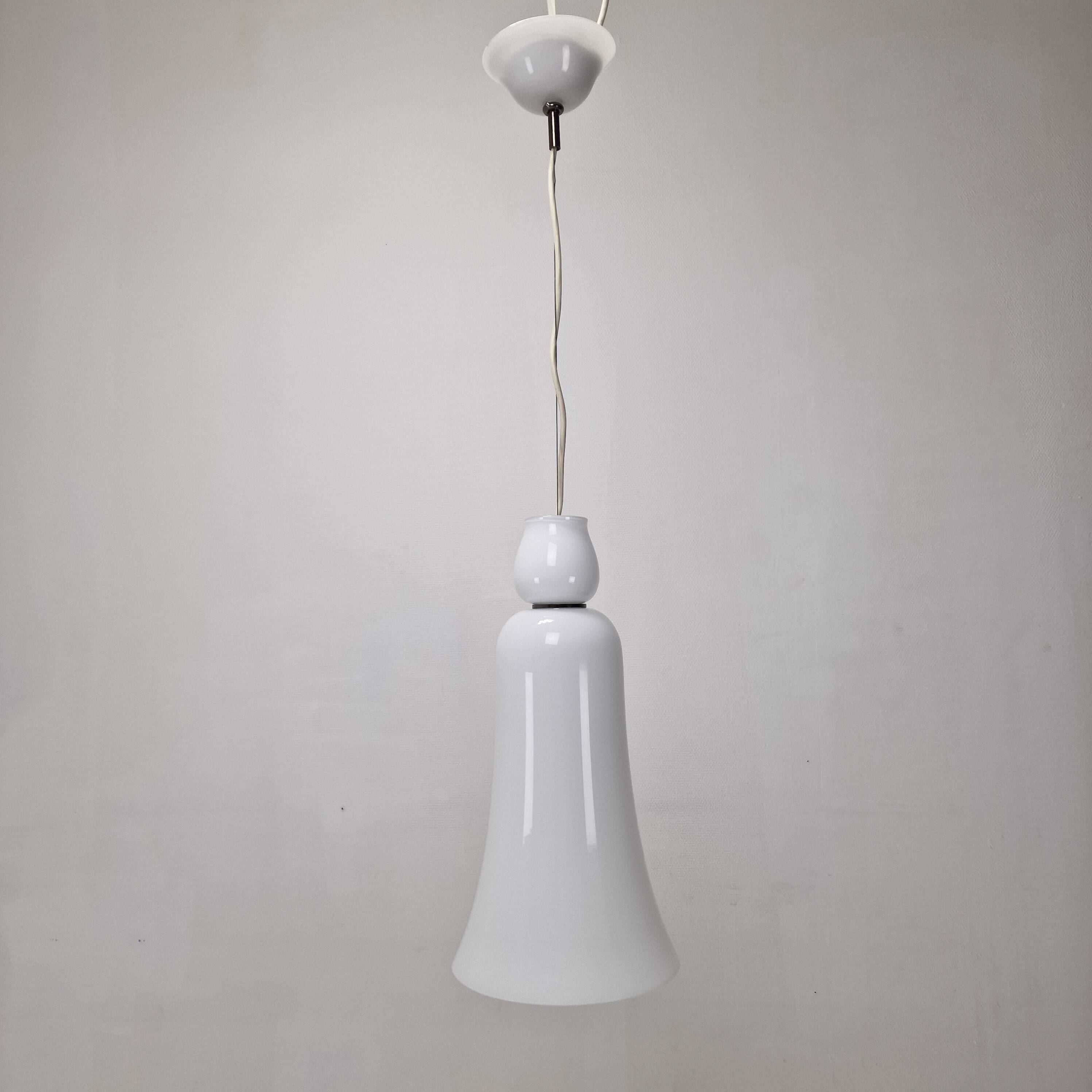Anni Trenta Luce Chandelier by Venini in White Murano Glass