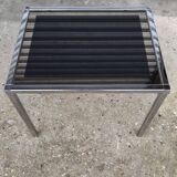 Chrome metal side table 1970