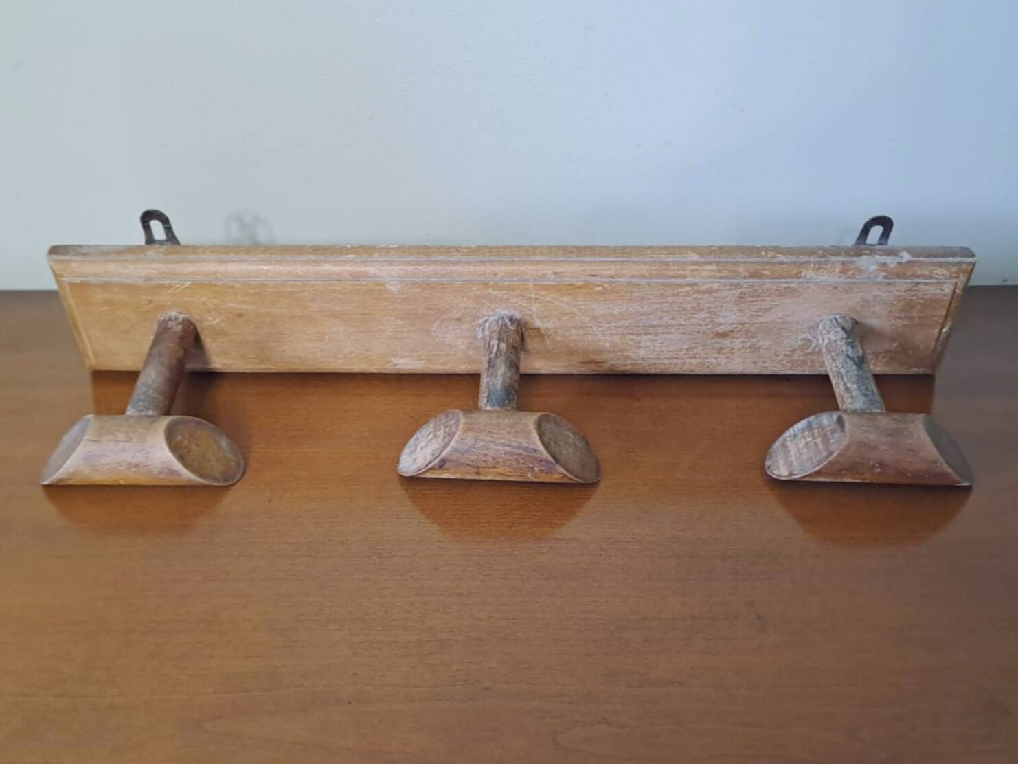 Old wall coat rack
