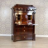Antique Biedermeier Secretary with Mahogany, 1840