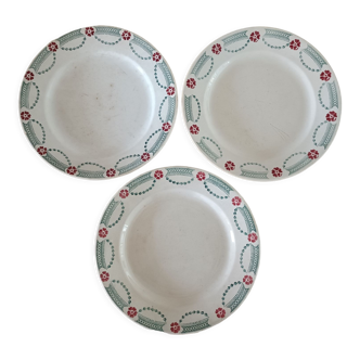 3 plates iron earth Moulin des Loups