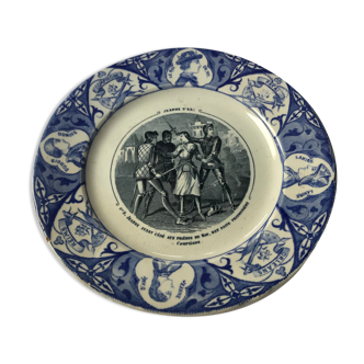 Talking plate - Joan of Arc n•9 - Old man Bordeaux