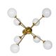 1960s Sputnik chandelier | Brass and glass | 8x E14 | Vintage