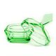 Art Deco bonbonniere, glass, Moser, Czechoslovakia, 1930s