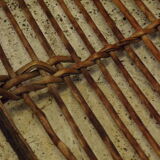 Duo of old wicker racks