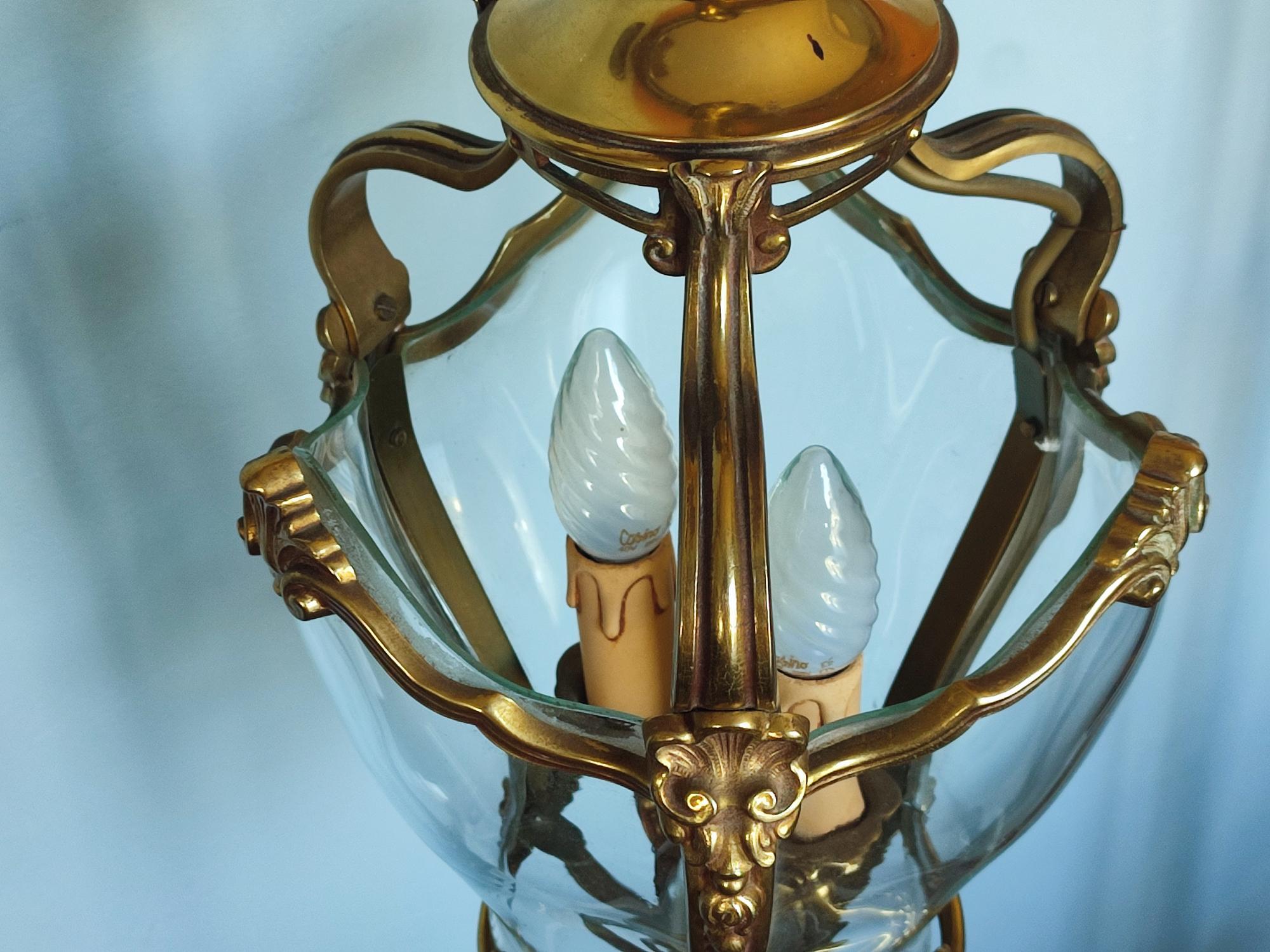 Suspension en bronze vintage