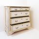 Antique Italian commode with a marble top.