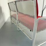 Old 2 seater sofa Italian design from the 70s Talin Vicenza metal per
