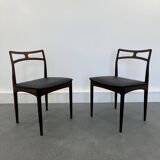 Danish Model 94 Side Chairs in Rosewood and Leather by J.Andersen for Christian Linneberg, 1960 s,