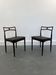 Chaises d'appoint danoises modèle 94 en palissandre et cuir par J.Andersen pour Christian Linneberg, années 1960,