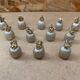 Set of 12 vintage gold metal pineapple shaped table place markers