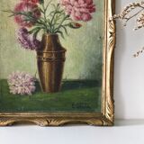 Oil painting bouquet of flowers