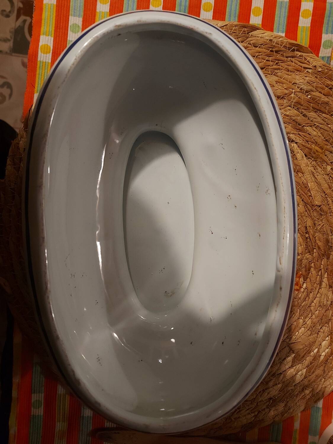 Rouen earthenware soup tureen