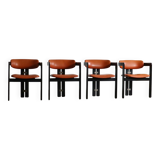 Ensemble de 4 chaises Pamplona par Augusto Savini pour Pozzi, Italie, années 1960