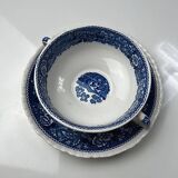 Adams English Scenic dish and bowl with handles