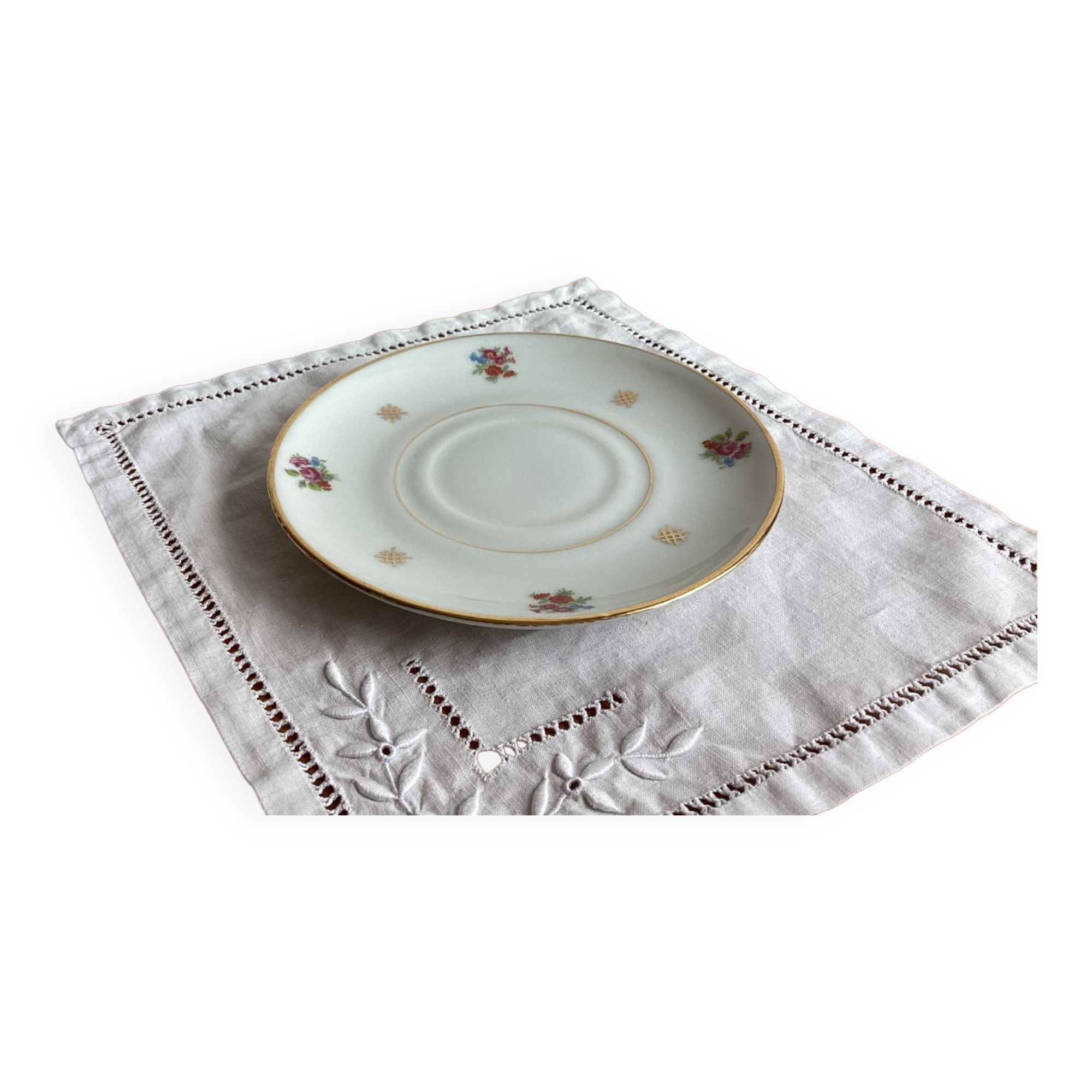 Sous tasse pâtes et émaux de limoges pfc