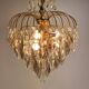 Hollywood Regency cristal and glass chandelier, 1970s