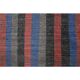Vintage Turkish Hand-Knotted Wool Cotton Red Kilim Runner Rug 107x241