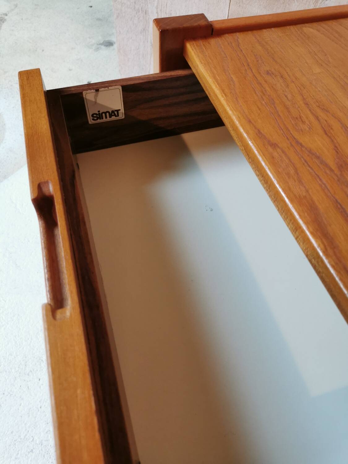 Elm bedside tables