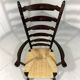 Rustic brutalist high ladder back arm chair 1960’s