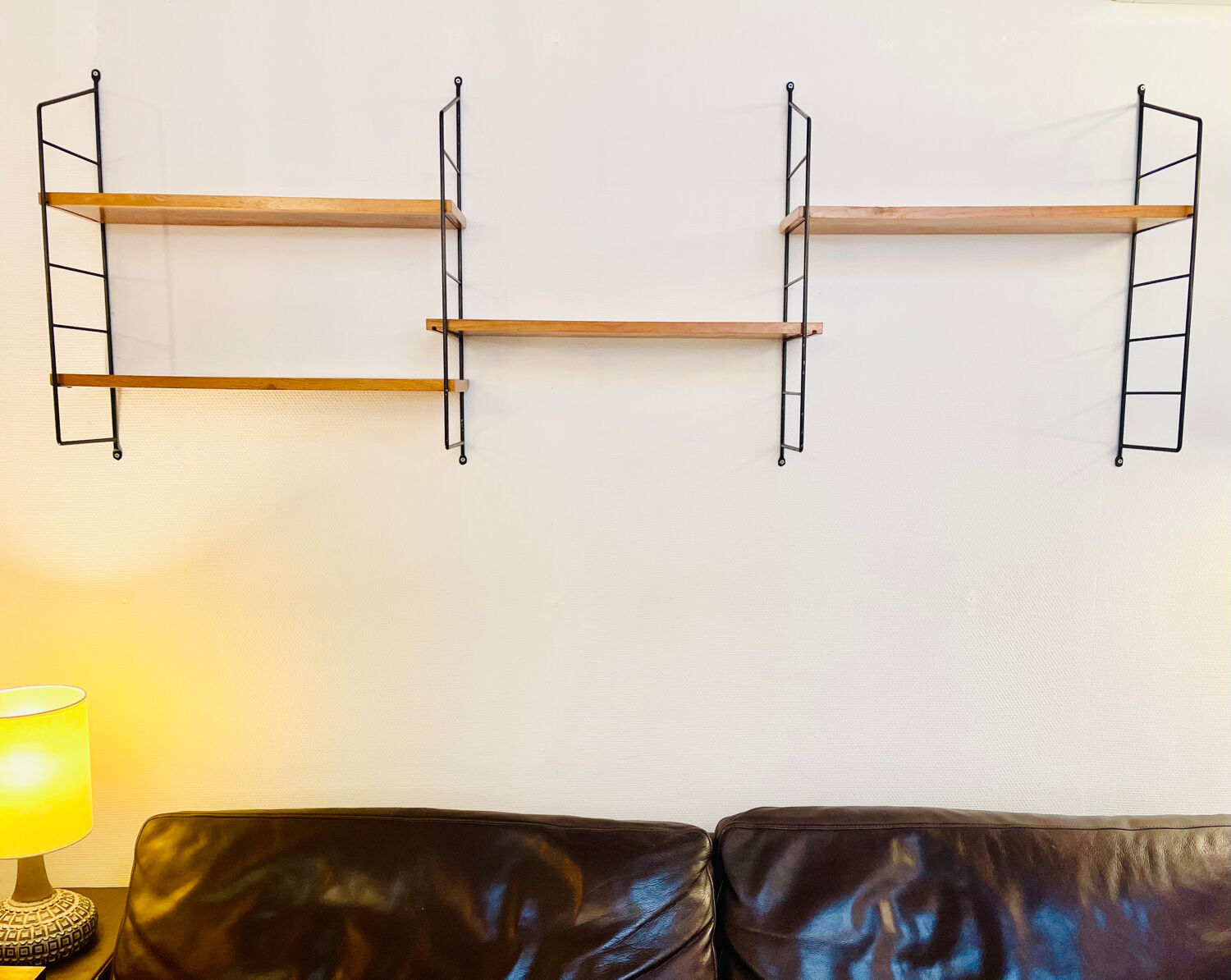 Modular Scandinavian wall shelf, circa 1960