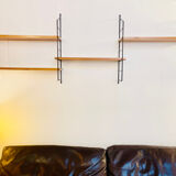 Modular Scandinavian wall shelf, circa 1960