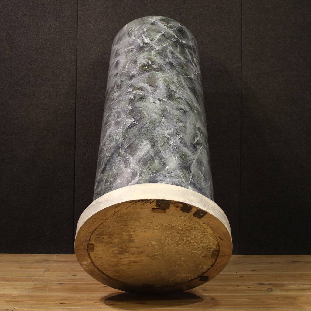 20th century lacquered and painted Italian column