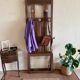 Wall-mounted coat rack in solid wood – Rustic / country chic style