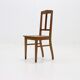Amsterdam School Oak and Cane Chair 1920s