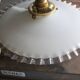 Dented opaline hanging lamp