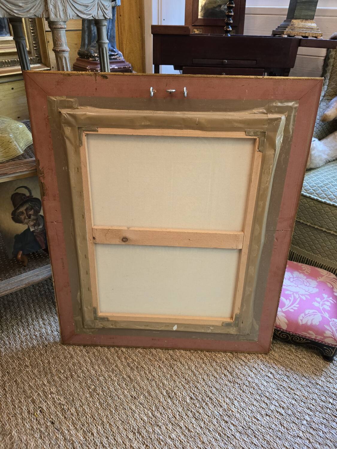 Oil on canvas "the artist's studio"