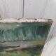 Landscape painting oil on canvas river 55 X 38cm