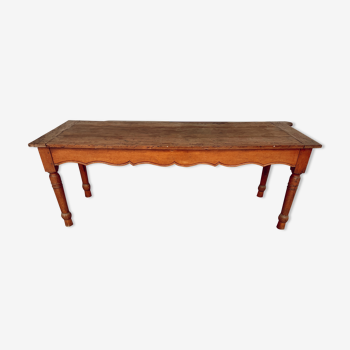 Provencal farmhouse table raw wood