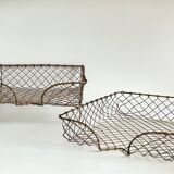 Stackable banks vintage brass wire