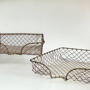 Bannettes empilables fil de laiton vintage