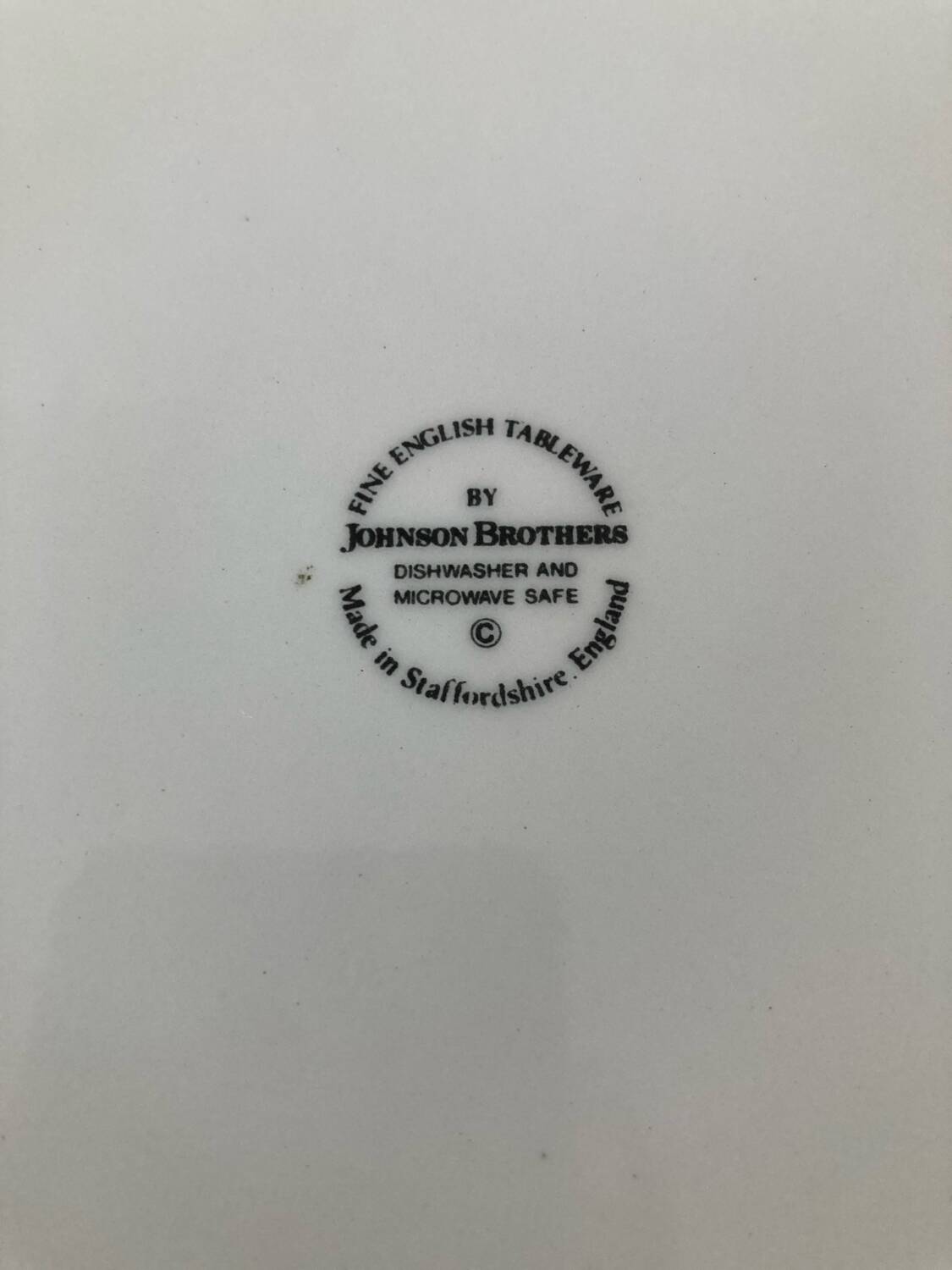 Trio of Coaching Scenes blue plates by Johnson Bros / Brothers Irestone