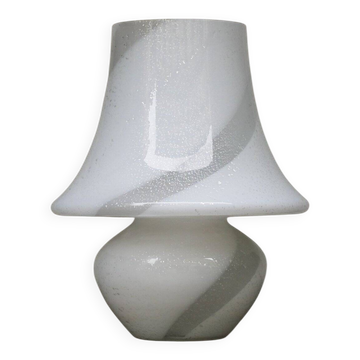 Lampe de table en champignon en verre de Murano par Manifattura di Murano, années 1970.