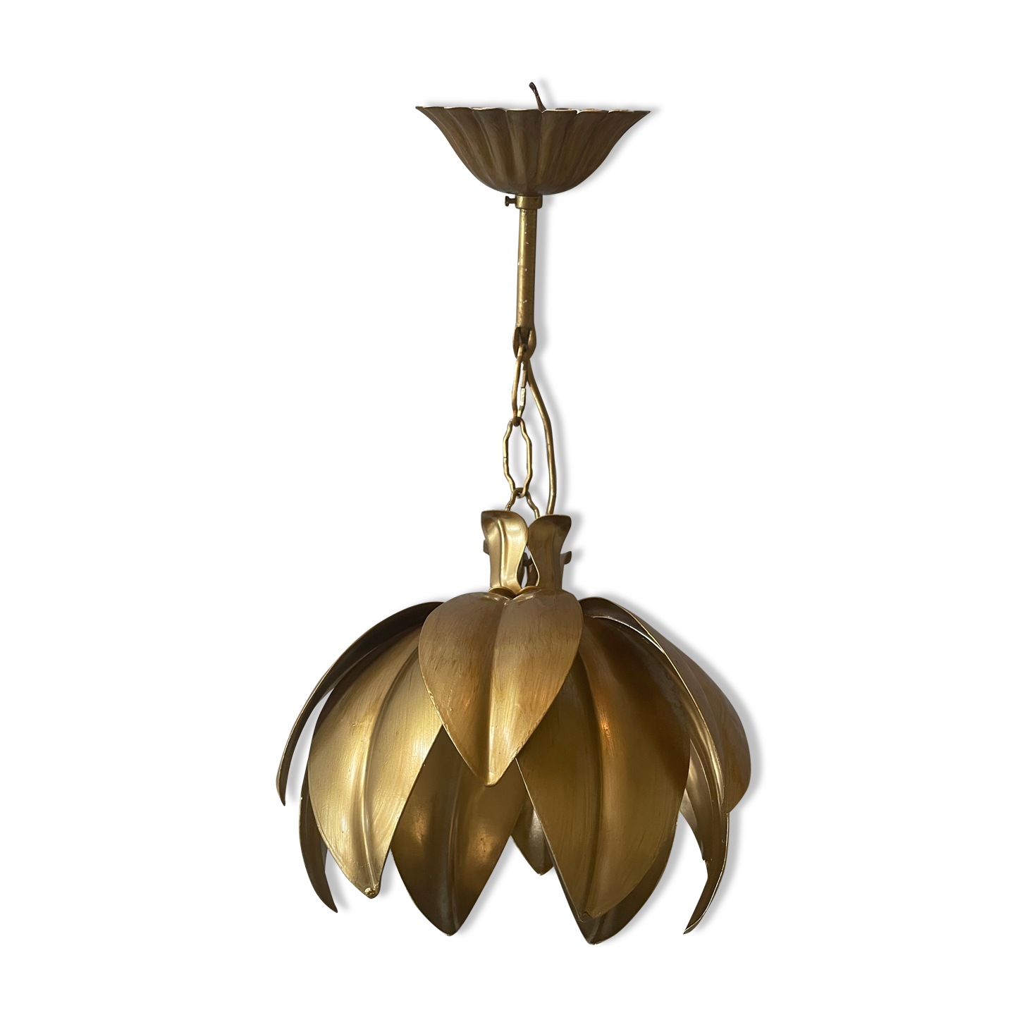 Metal flower chandelier