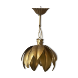 Metal flower chandelier