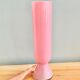 Vase vintage en opaline rose h40cm