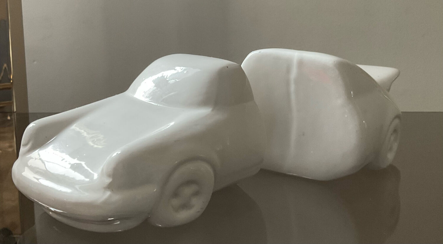 Pair of vintage ceramic bookends