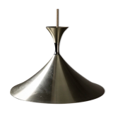 Scandinavian suspension lamp in brushed aluminum