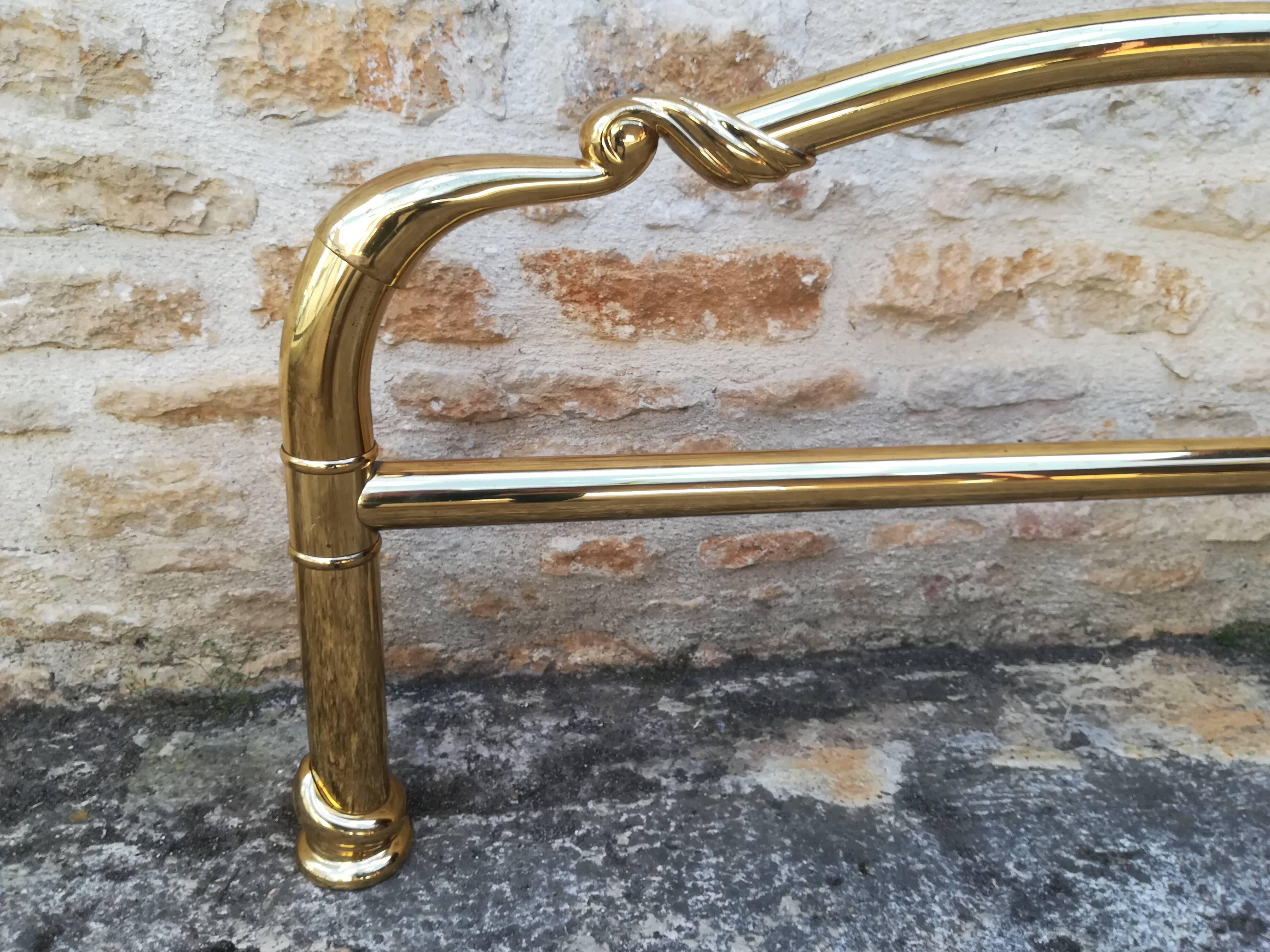 brass bed