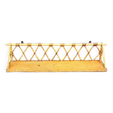 Rattan wall shelf 60s