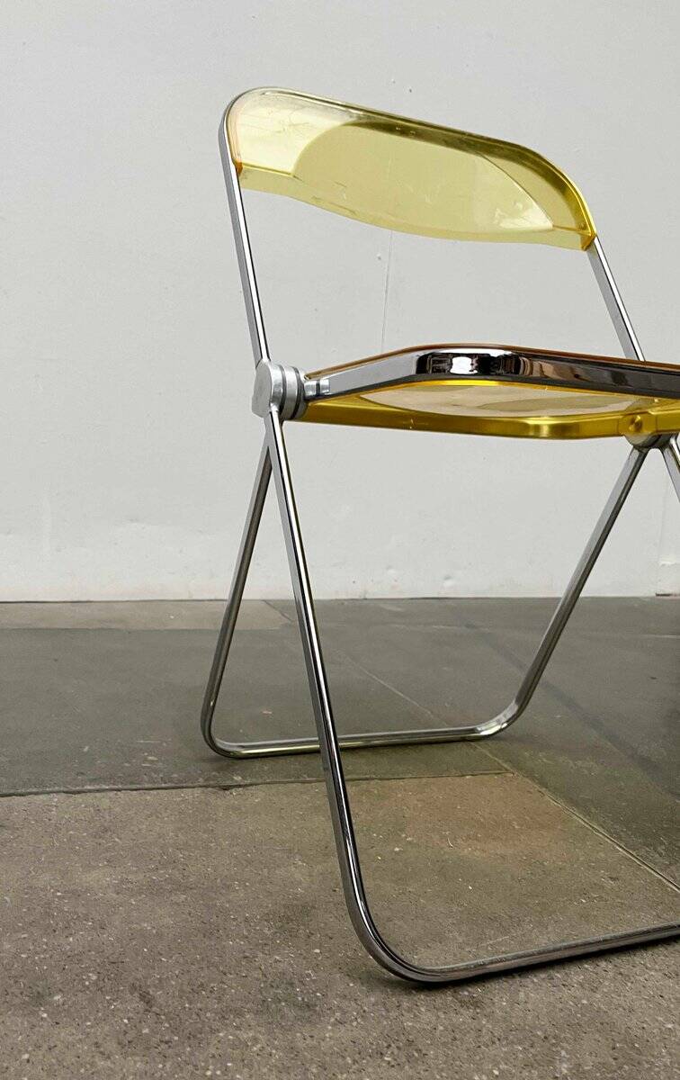 Folding Chair Model Plia Italian Mid-Century Modern Space by Giancarlo Piretti for Castelli, 1960s