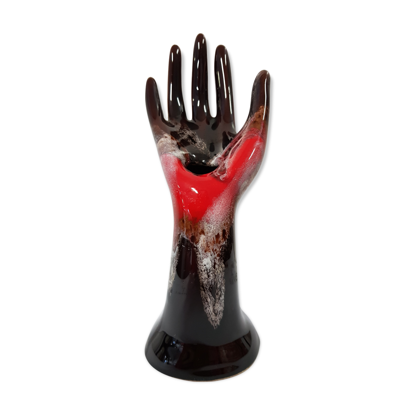 Vallauris faience baguier hand