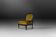 French Empire style  Black Wood and Velvet Armchair, 1850s